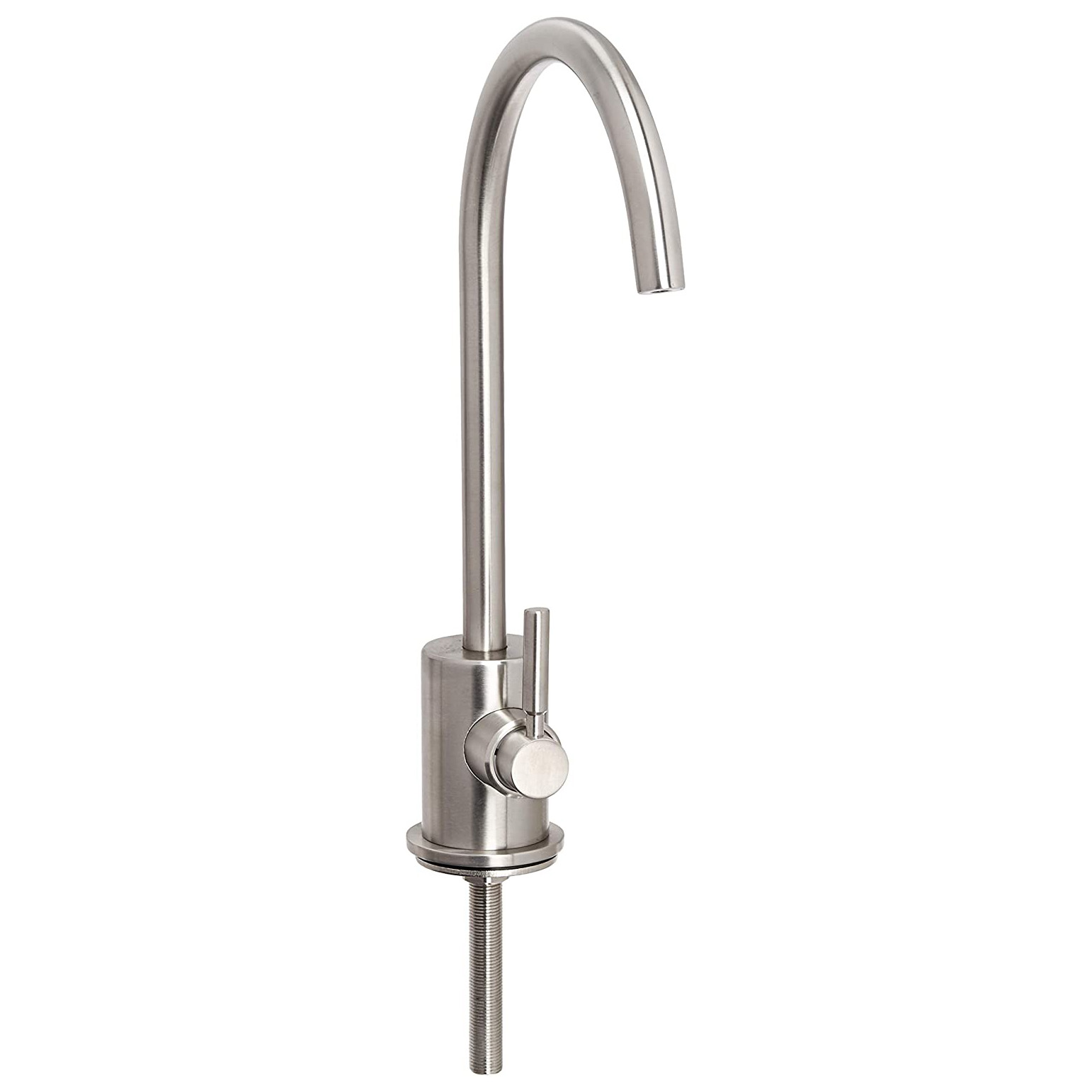 Lux C-Spout Filter Faucet in Stainless Steel w/Metal Lever