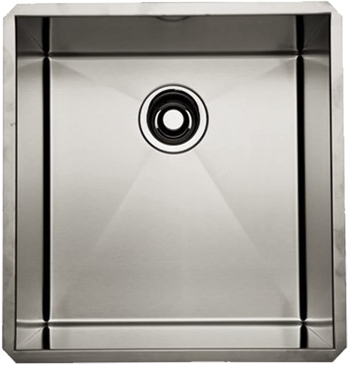 Forze 18-1/2x19-1/2x10" Bar Sink in Brushed Stainless Steel