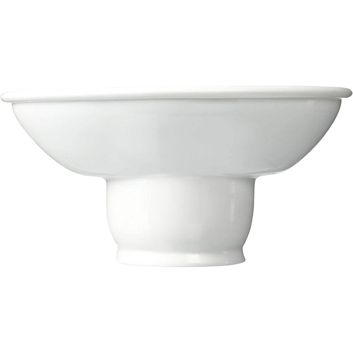 Perrin & Rowe Top & Bottom Soap Dish w/Footed Base in White