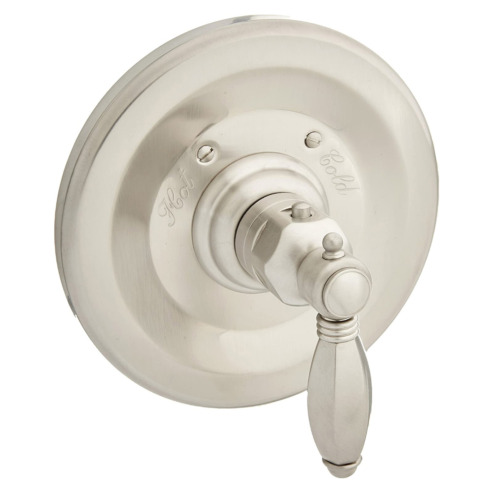 Country Bath Thermo Trim Plate In Satin Nickel