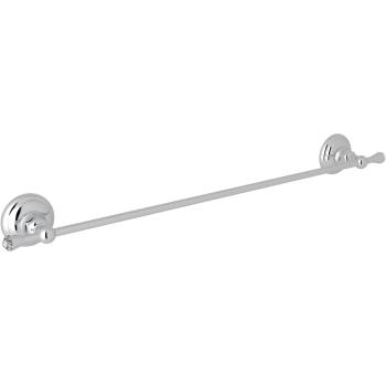Country Crystal 24" Towel Bar in Polished Chrome