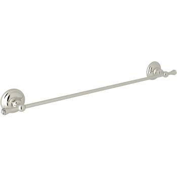 Country Crystal 24" Towel Bar in Polished Nickel
