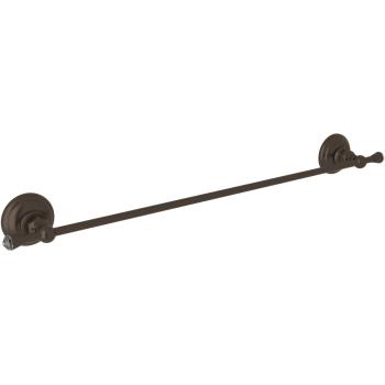 Country Crystal 24" Towel Bar in Tuscan Brass