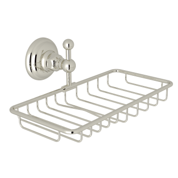 Country Bath Wall Mount Soap Basket in Polished Nickel