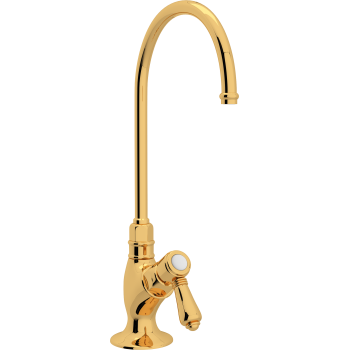 Country Kitchen Filter Faucet in Inca Brass w/Mini Metal Lever