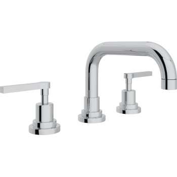 Lombardia Widespread Lav Faucet w/Metal Levers in Polished Chrome
