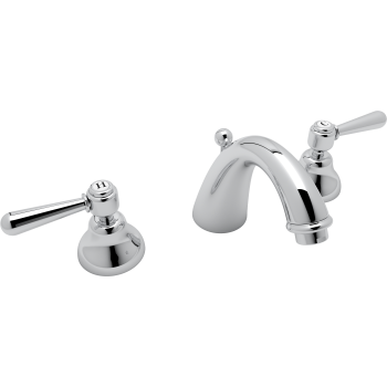 Verona Widespread Lav Faucet w/Metal Levers in Polished Chrome