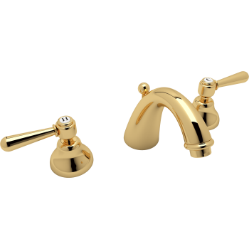 Verona Widespread Lav Faucet w/Metal Levers in Inca Brass