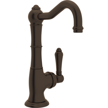 Cinquanta Single Hole Kitchen Faucet in Tuscan Bronze w/Metal Lever