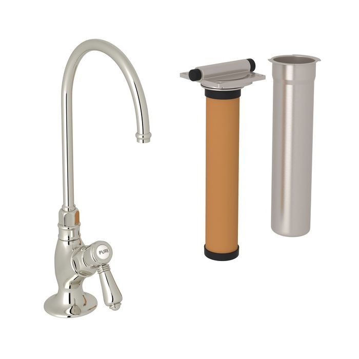 Perrin & Rowe Filtration Faucet & Filter in Polished Nickel w/Lever Handle