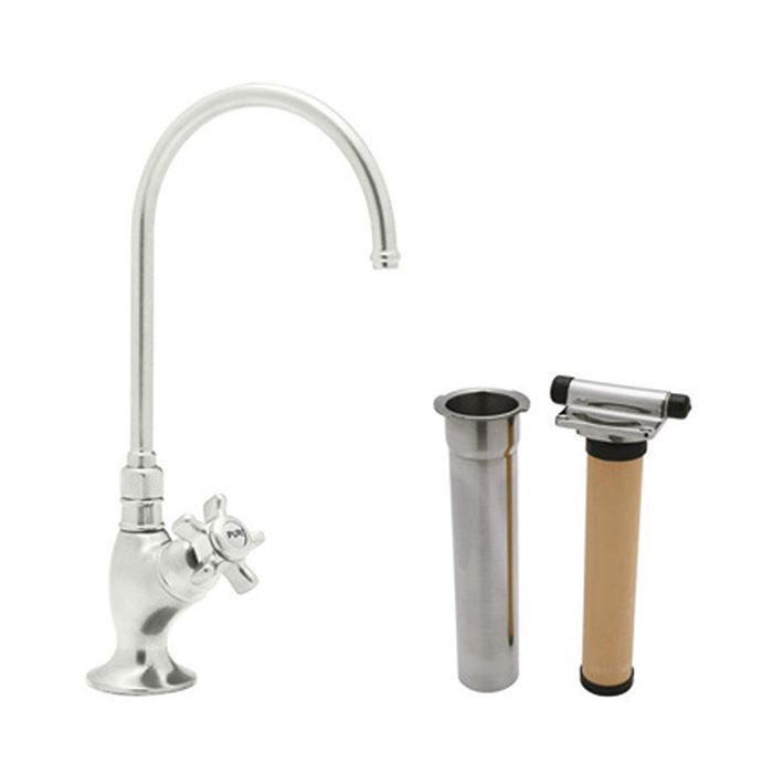 San Julio Cold Water Dispenser Faucet in Polished Nickel w/Cross Handle
