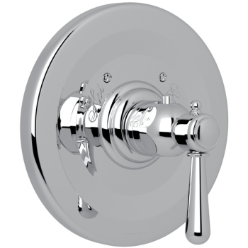 Verona Thermostatic Trim Plate In Polished Chrome