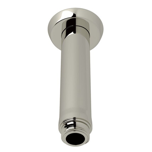 Perrin & Rowe Holborn Ceiling Mount Shower Arm & Flange In Polished Nickel