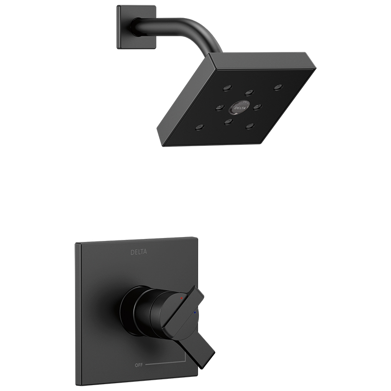 Ara Shower Trim W/Single-Function Showerhead In Matte Black