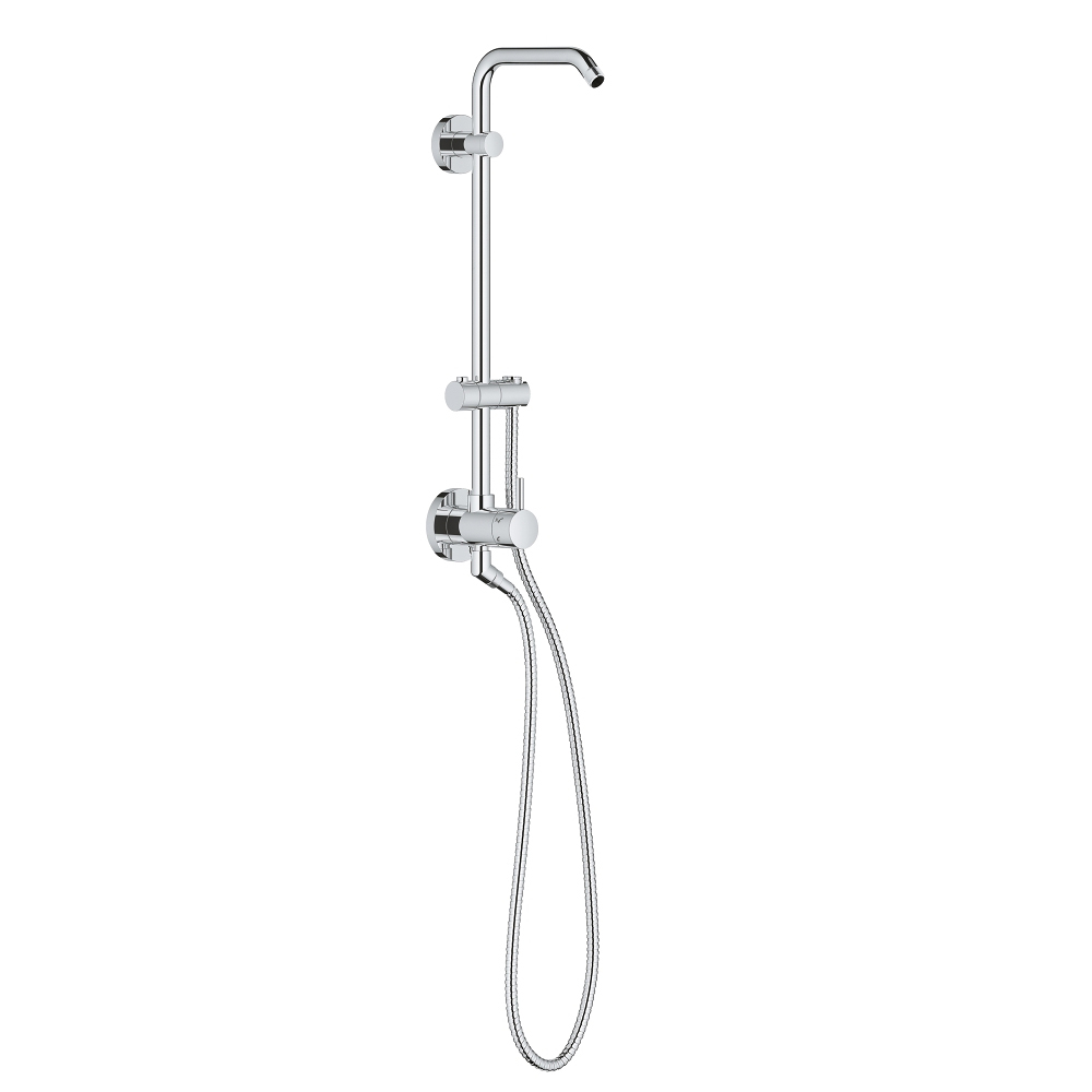 Retro-Fit Shower System Less Showerhead and Hand Shower In StarLight Chrome