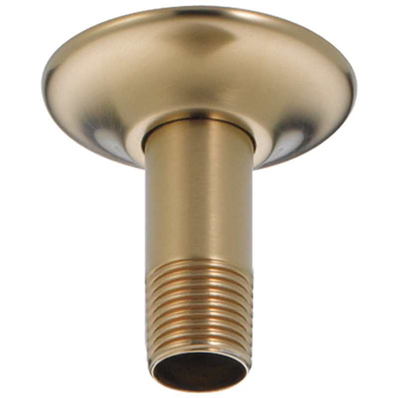 Universal Showering Ceiling Mount Shower Arm & Flange In Champagne Bronze