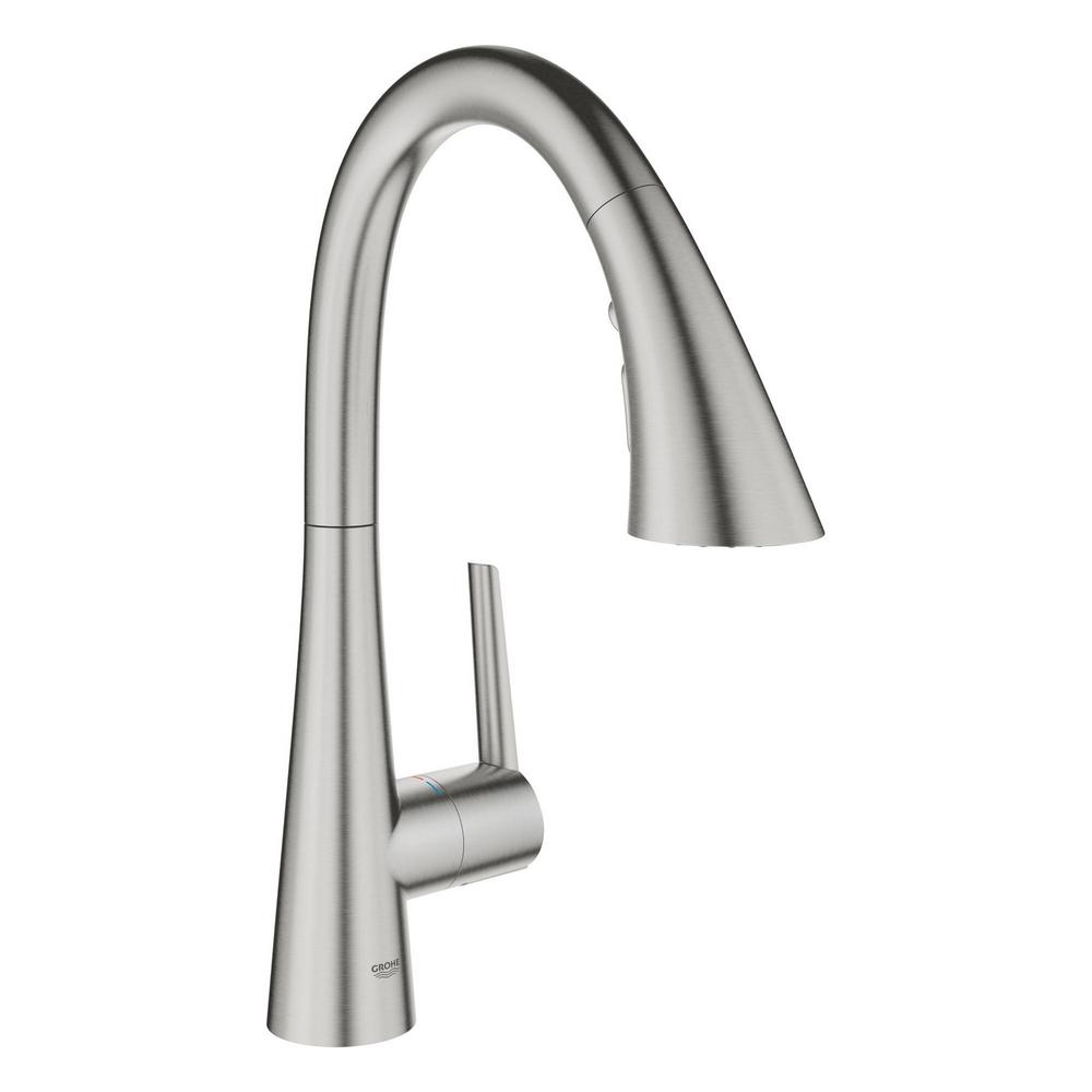 Ladylux Single Hole Bar Faucet in SuperSteel Inifinity Finish