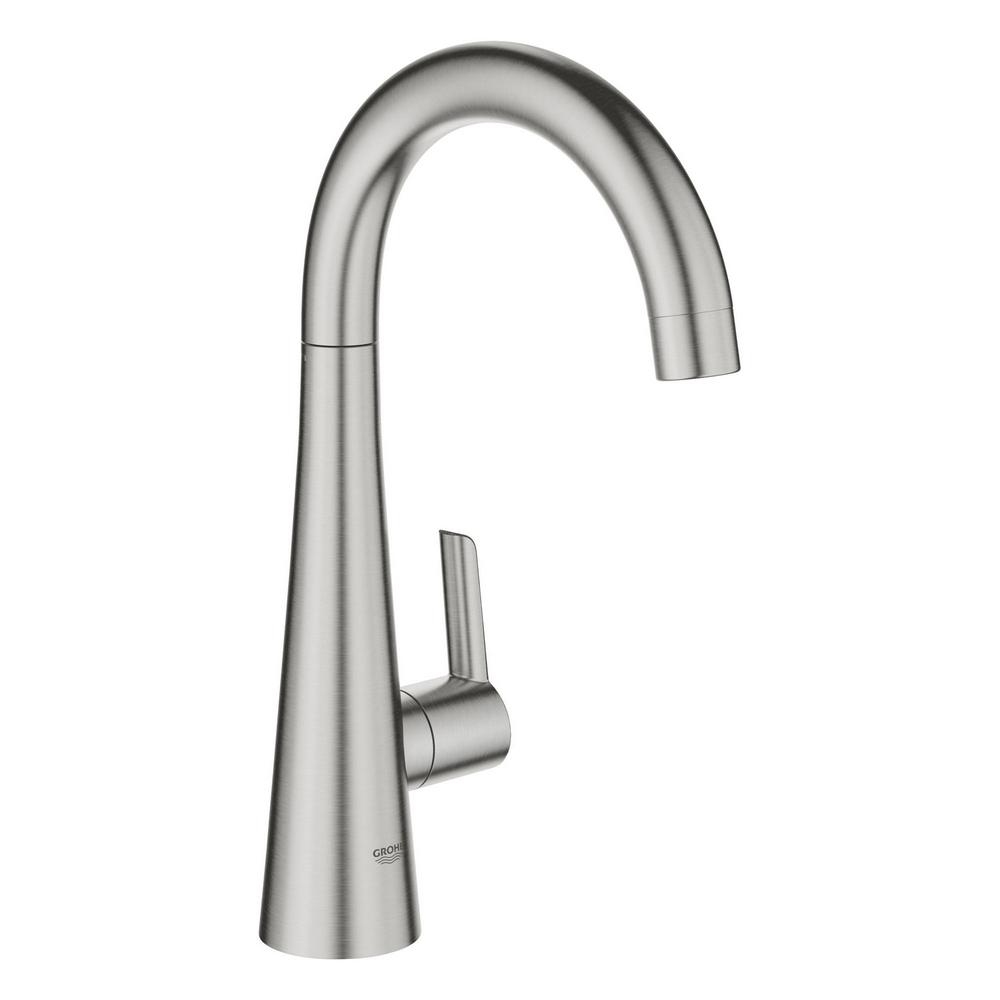Ladylux Pillar Tap w/Filter Function in SuperSteel Infinity Finish
