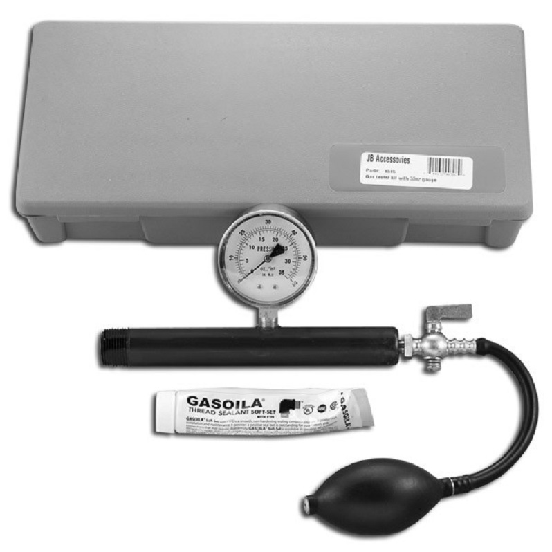 Gas Line Test Kit Complete with 35 oz Gauge Non-Returnable