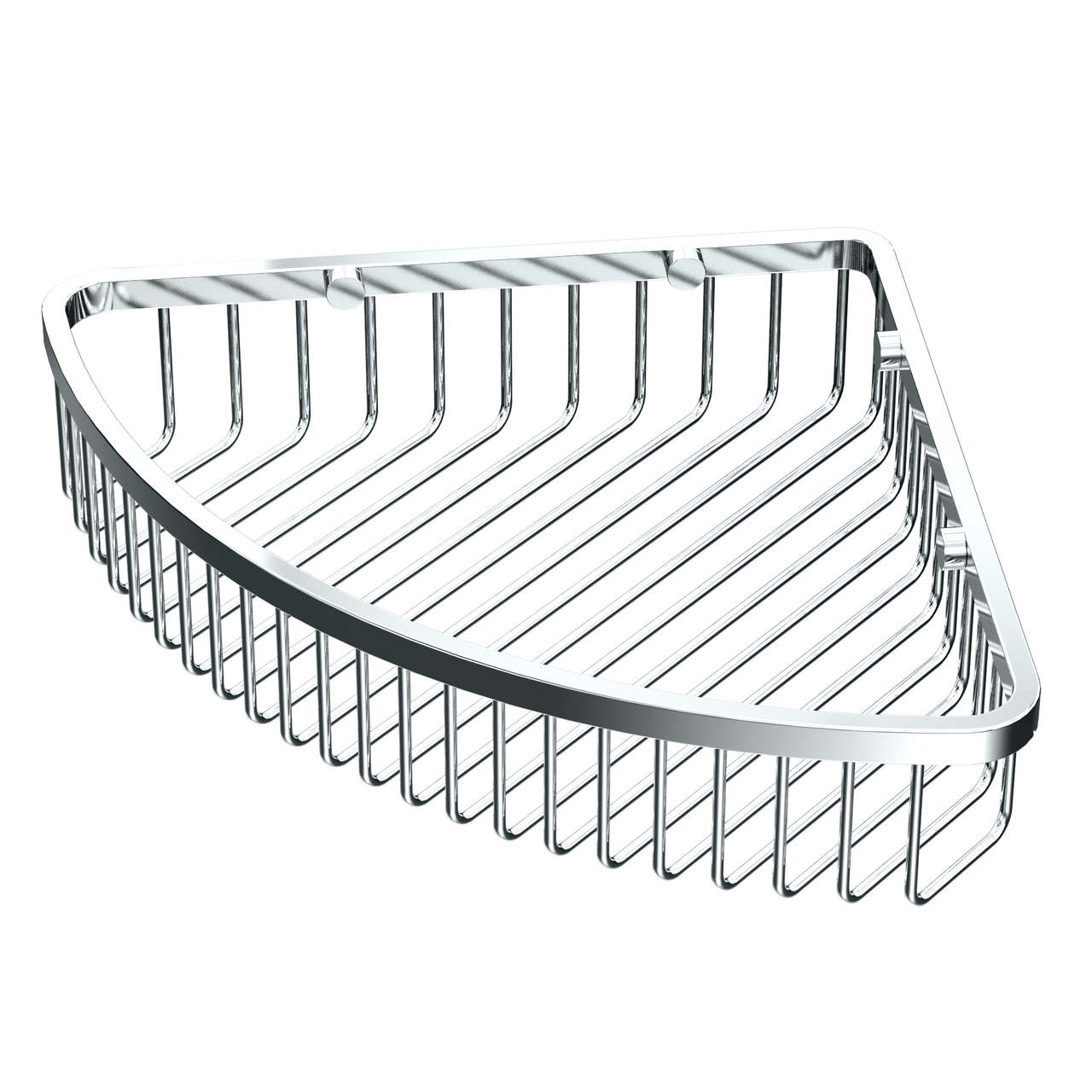 Corner Shower Basket 12x9x2-1/8" in Chrome
