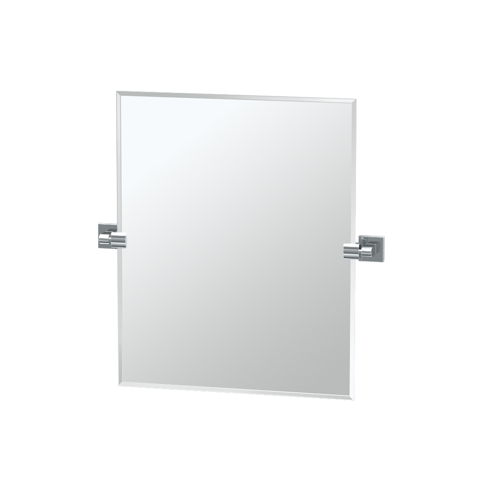 Elevate 19-1/2x24" Frameless Rectangle Mirror in Black