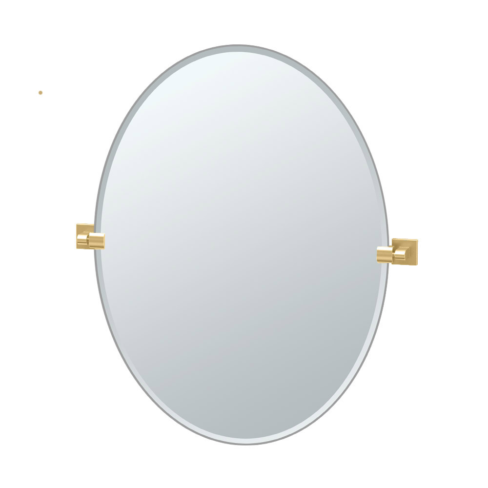 Elevate 19-1/2x24" Frameless Rectangle Mirror in Brass