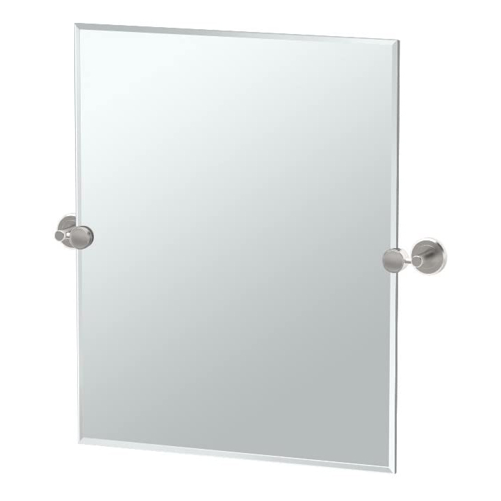 Latitude2 19-1/2x24" Pivot Frameless Rectangle Mirror Nickel