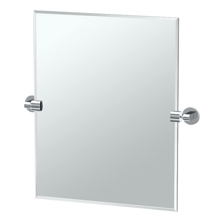 Zone 19-1/2x24" Tilting Frameless Rectangle Mirror in Chrome