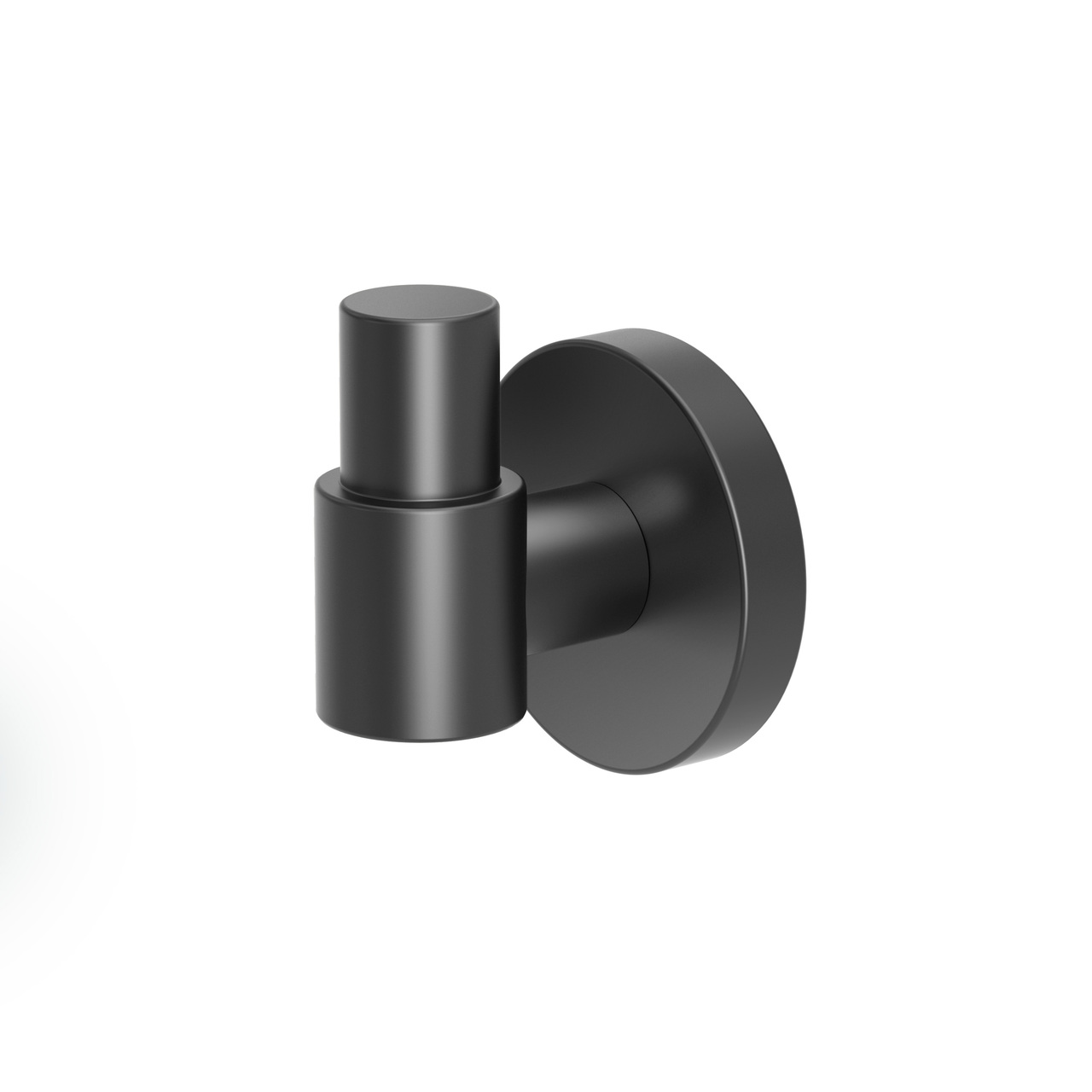 Reveal Single Robe Hook in Matte Black