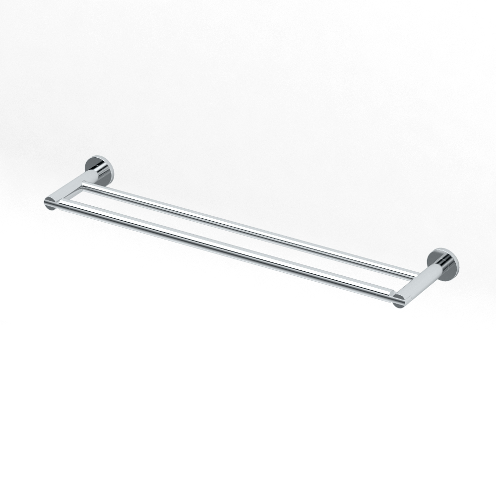 Channel 24" Double Towel Bar in Chrome