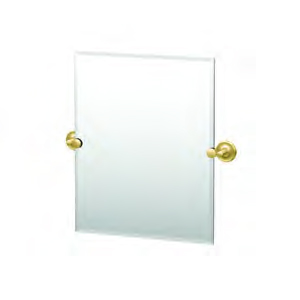 Designer II 19-1/2x24" Frameless Rectangle Mirror in Brass