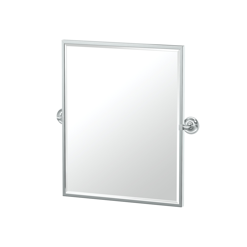 Designer II 20-1/2x25" Framed Rectangle Mirror in Chrome