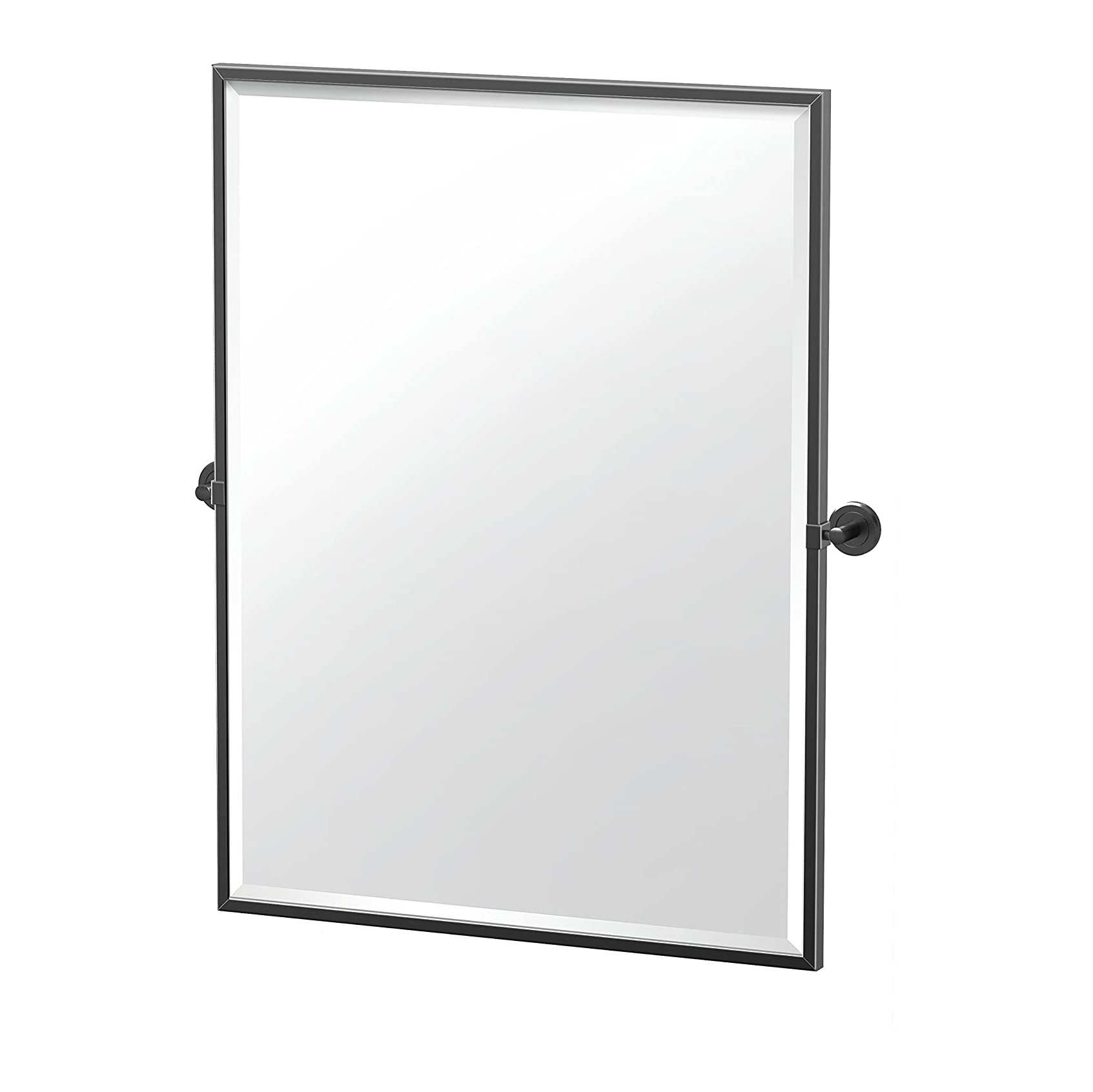 Latitude2 24-1/2x32-1/2" Framed Rectangle Mirror in Black