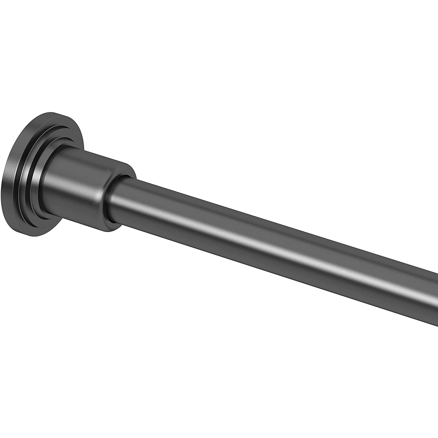 Shower Rod Set 73-1/4" in Matte Black