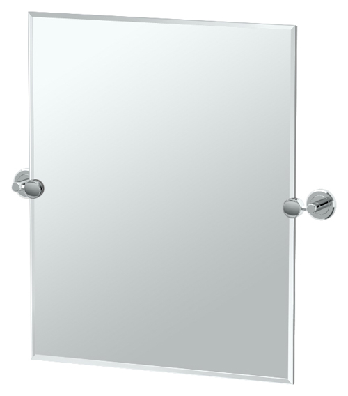 Latitude2 19-1/2x24" Pivot Frameless Rectangle Mirror Chrome