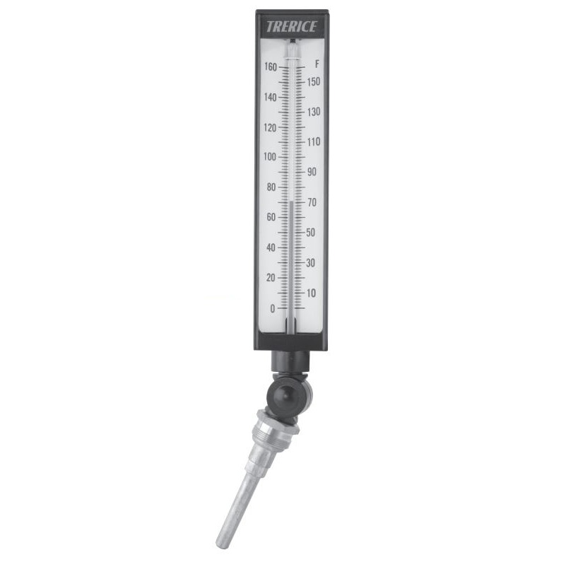 THERMOMETER 0/100 ADJUSTABLE ANGLE AIR DUCT BX99012 SCALE 9" STEM LONG 12"