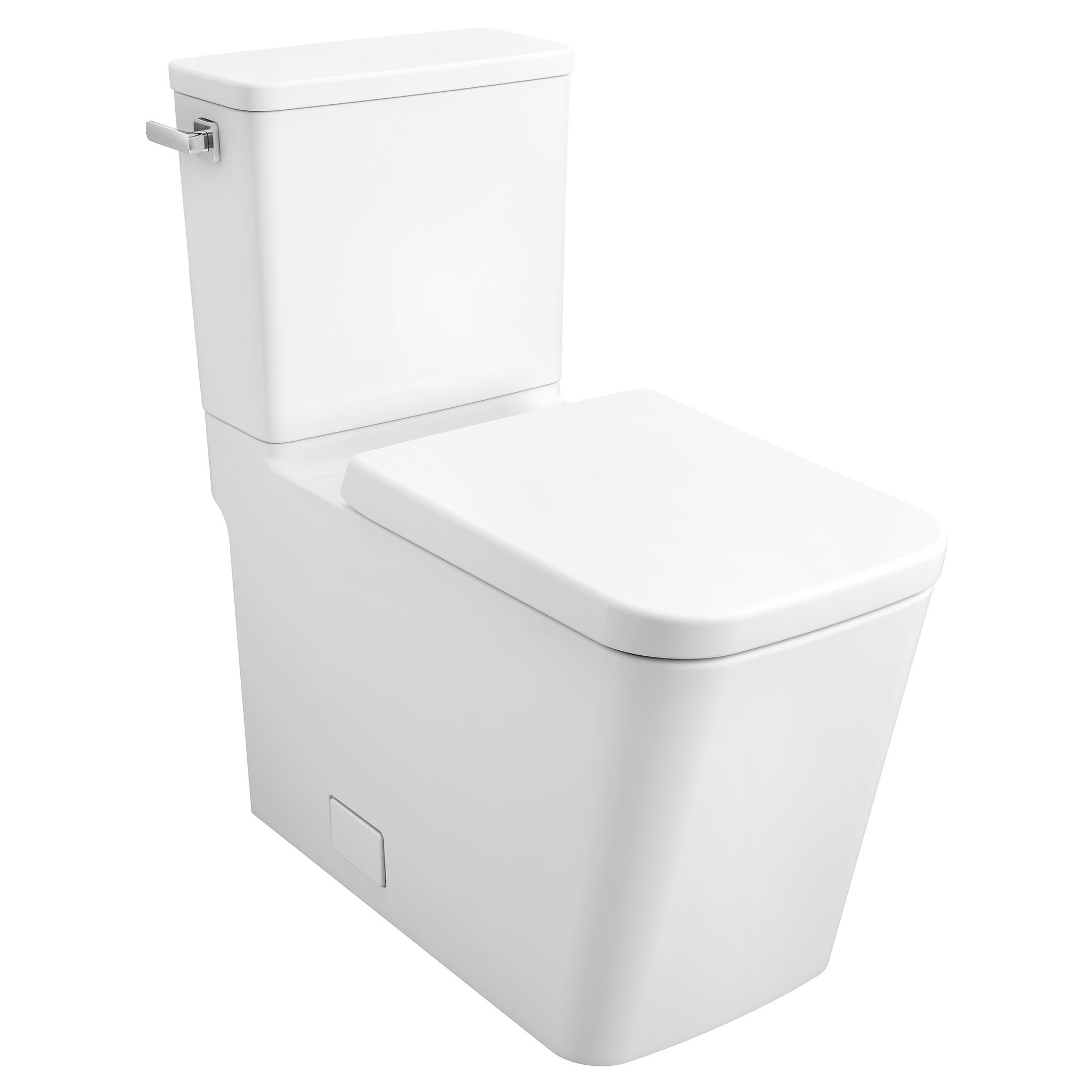 EuroCube 2-pc Alpine White Elongated Toilet w/Left Hand Lever