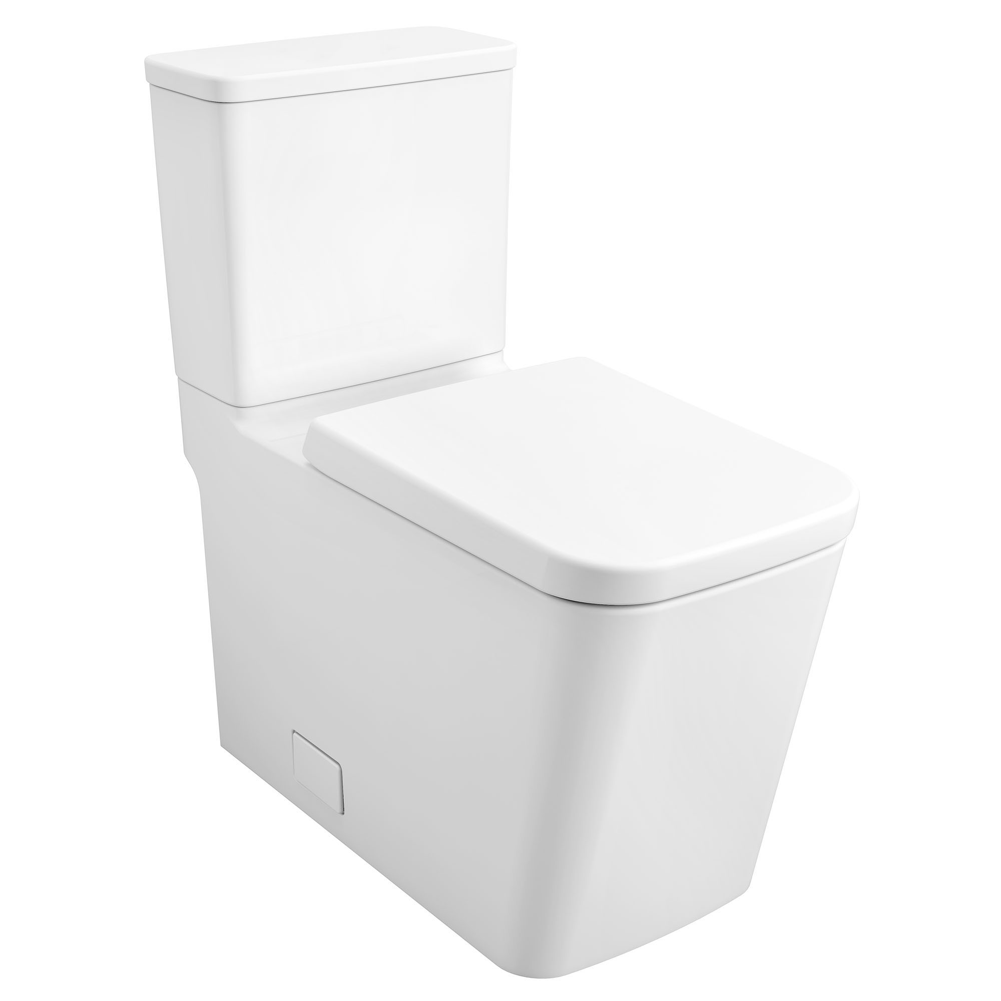 EuroCube 2-pc Alpine White Elongated Toilet w/Right Hand Lever