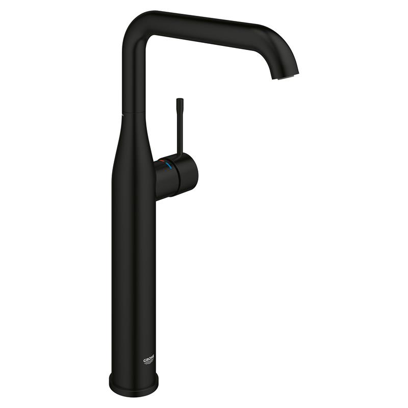 Essence Single Hole XL-Size Vessel Lav Faucet in Matte Black, 1.2 gpm