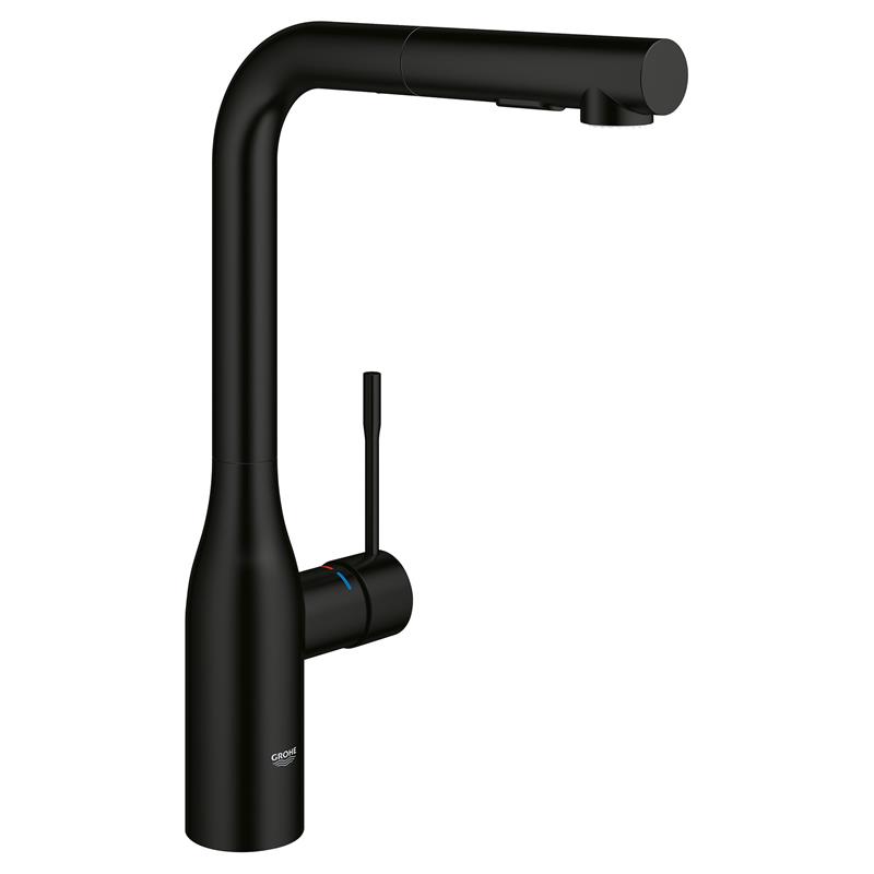 Essence Pull-Out Kitchen Faucet in Matte Black, 1.75 gpm