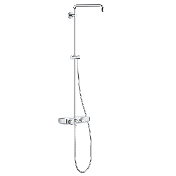 Euphoria SmartControl Shower System Less Showerhead and Hand Shower In StarLight Chrome