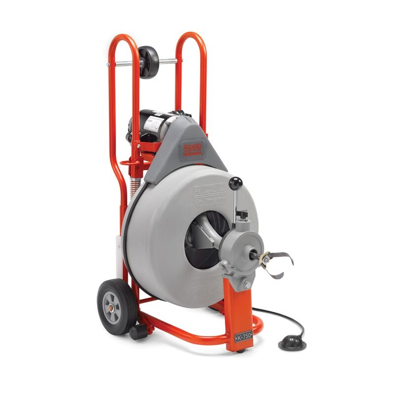 Drain Cleaning Machine with Autofeed, Gloves & 3/4" Pigtail Model K-750 