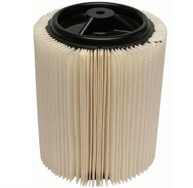 Dirt Filter 1-Layer Pleated Paper White Everyday for 5 to 20 Gallon Wet/Dry Vacuums Model VF4000 