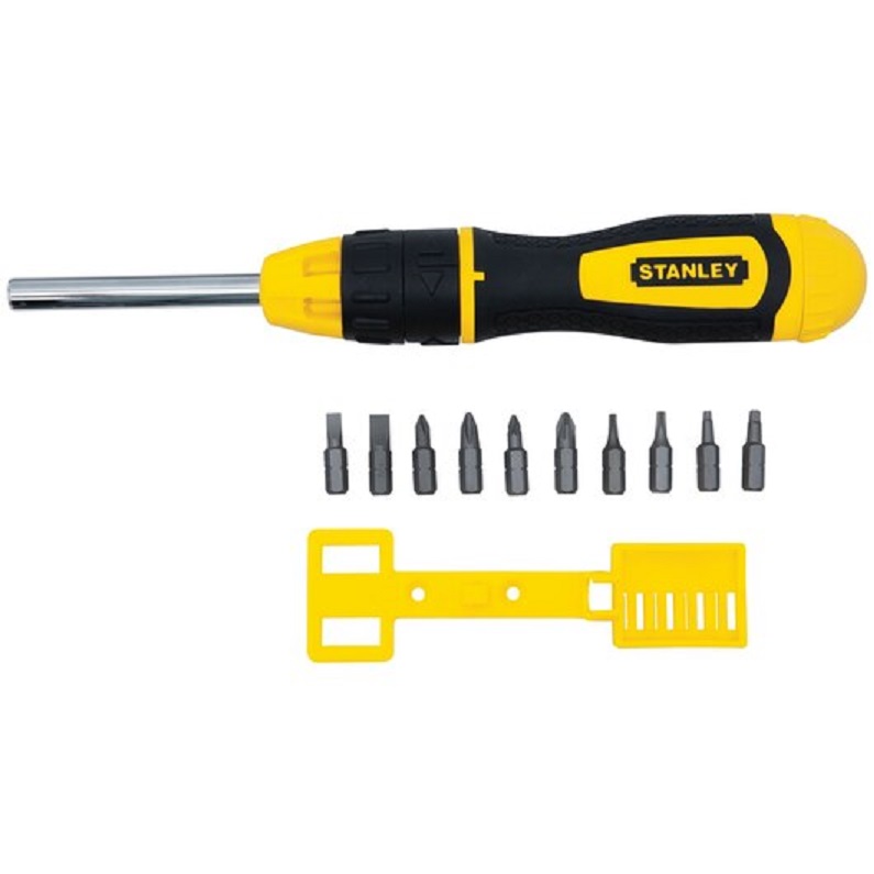 SCREWDRIVER 10 BITS 68-010 RATCHETING