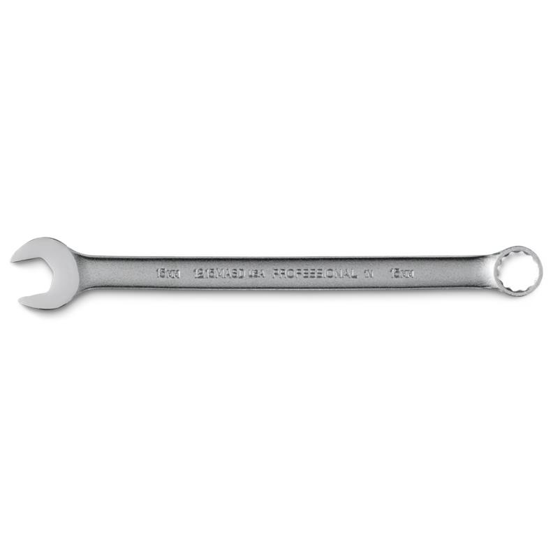 Combination Wrench 15mm 12 Point Metric Satin 