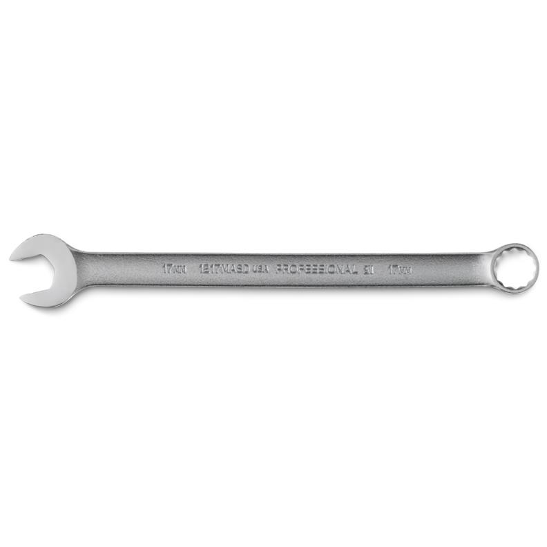 Combination Wrench 17mm 12 Point Metric Satin 