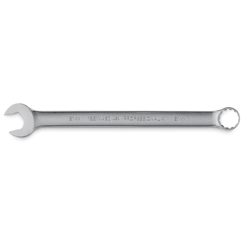 Combination Wrench 21mm 12 Point Metric Satin 