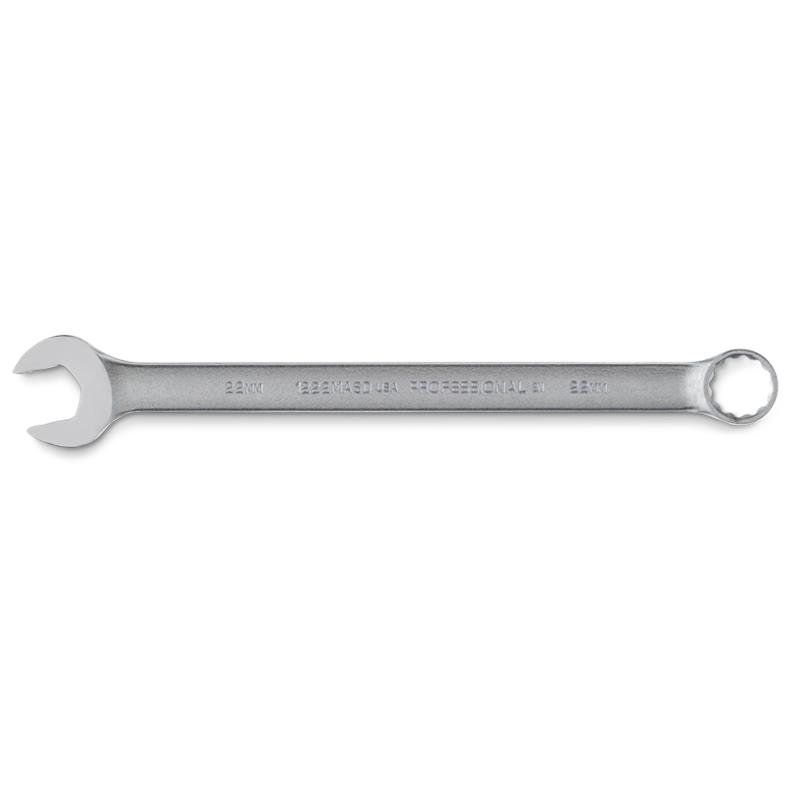 Combination Wrench 22mm 12 Point Metric Satin 