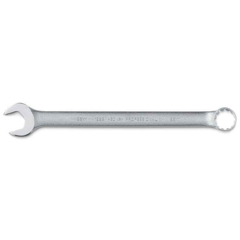 Combination Wrench 28mm 12 Point Metric Satin 