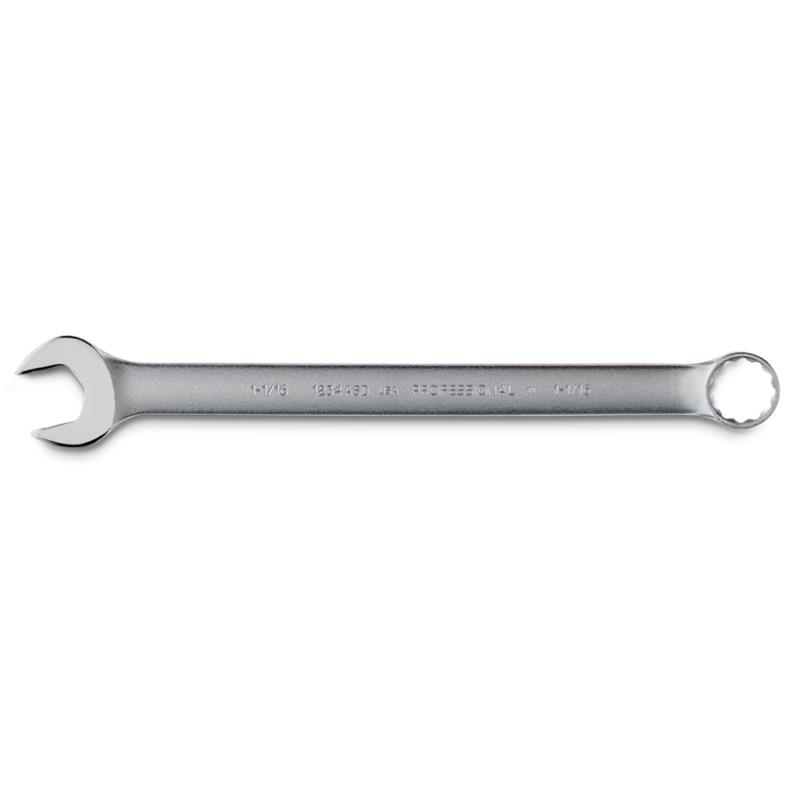 Combination Wrench 1-1/16" 12 Point Satin 